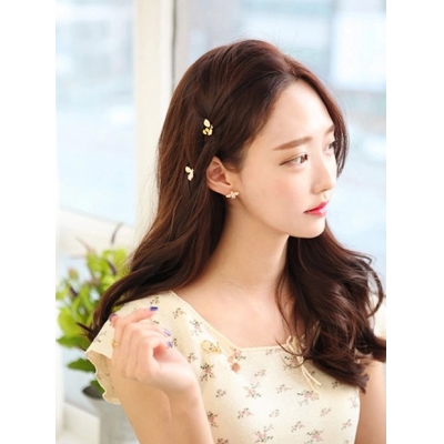 Bee Golden Hairpin Hair Clips Alloy Ornaments Hair Accessory for Girls